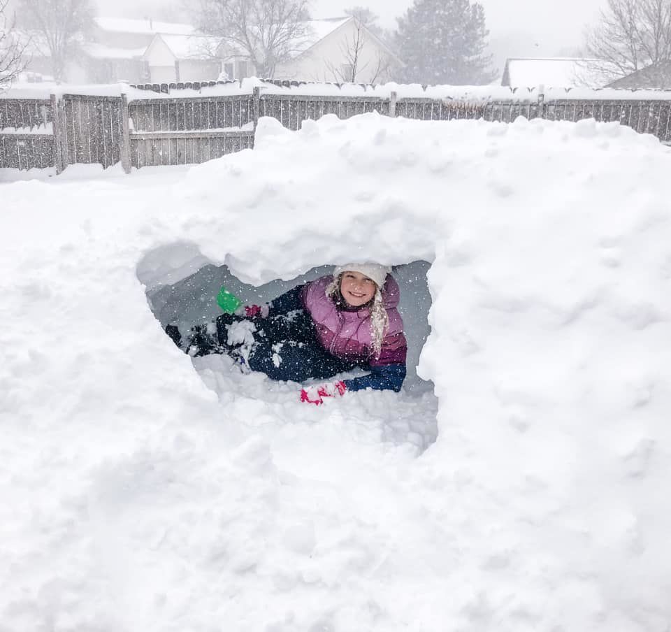 Snow fort